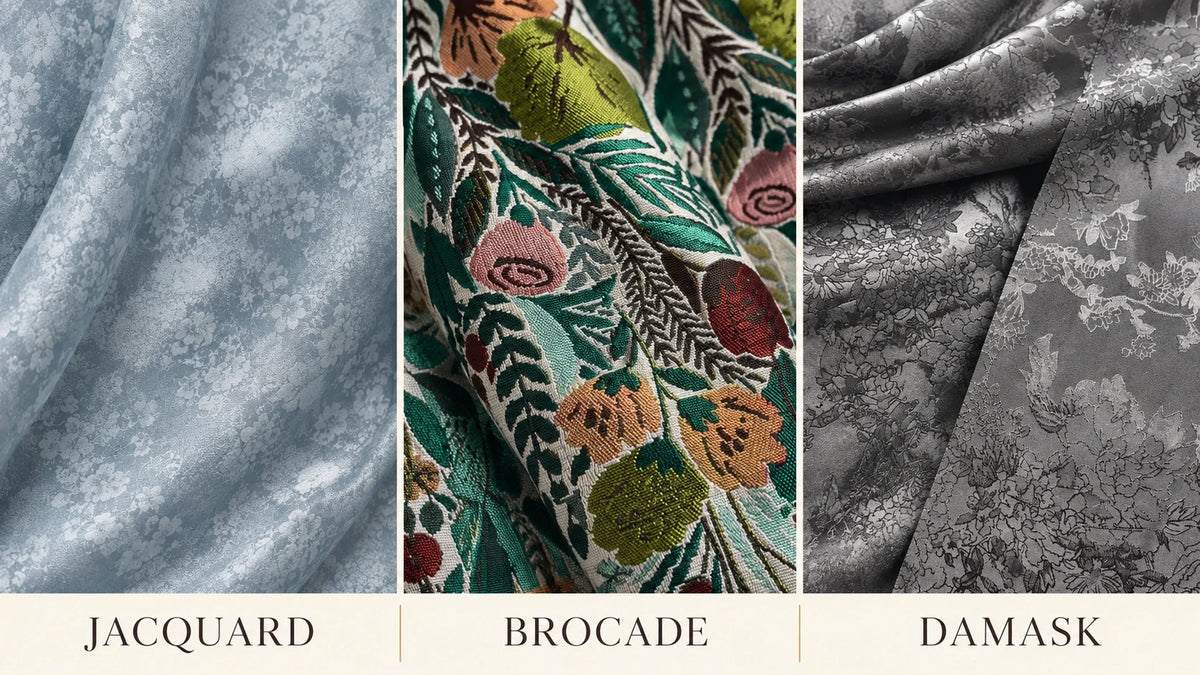 Jacquard vs Brocade vs Damask: How to Tell the Difference