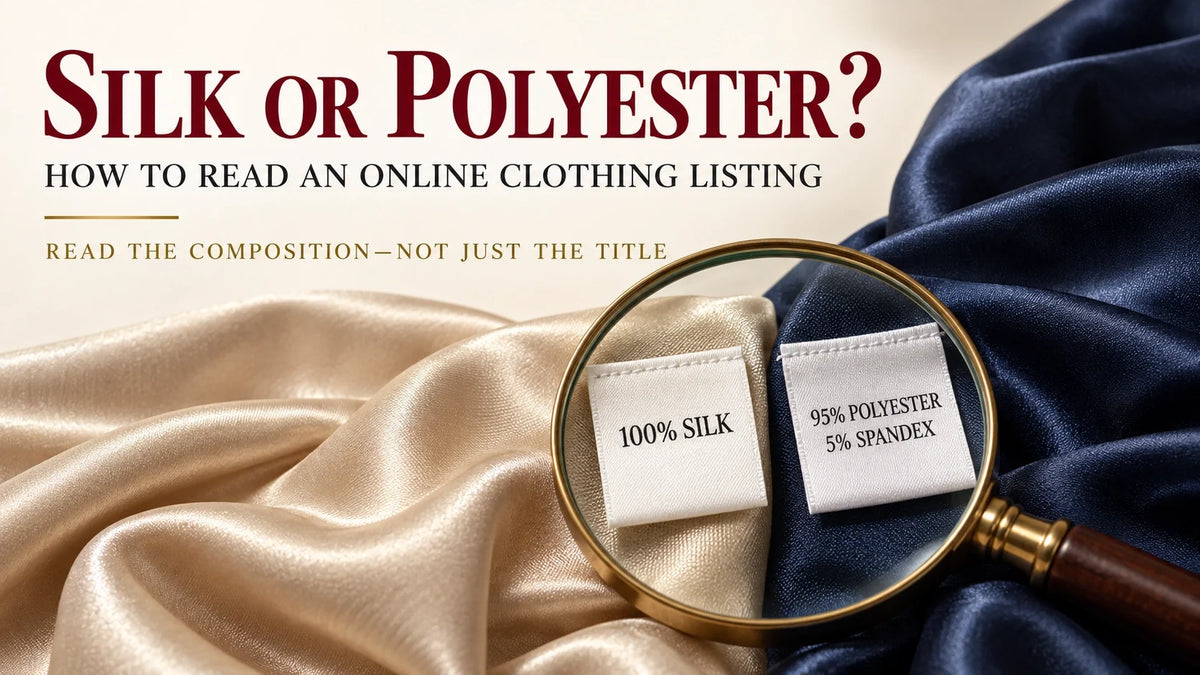 Silk or Polyester? How to Read an Online Clothing Listing Before You Buy