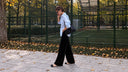 How to Style Velvet Wide-Leg Pants for Autumn