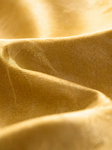 Close-up of the smooth silk blend fabric with a soft sheen, highlighting the natural texture and drape.