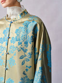 Women’s New Chinese Silk-Blend Jacquard Mandarin Collar Jacket